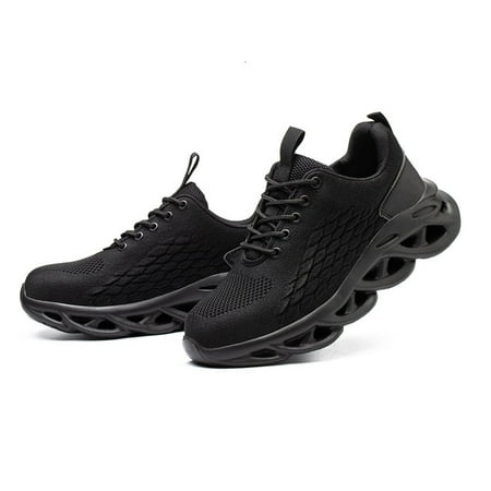 

Men’s Lightweight Work Shoes Steel Toe Safety Shoes Breathable Anti-pierce Construction Working Sneakers Women Nonslip Sports Shoes