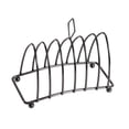 thumbnail image 2 of Lipstore Breakfast Toast Rack Baking Shelf with Ball Feet and Handle Bread Loaf Stand Black, 2 of 8