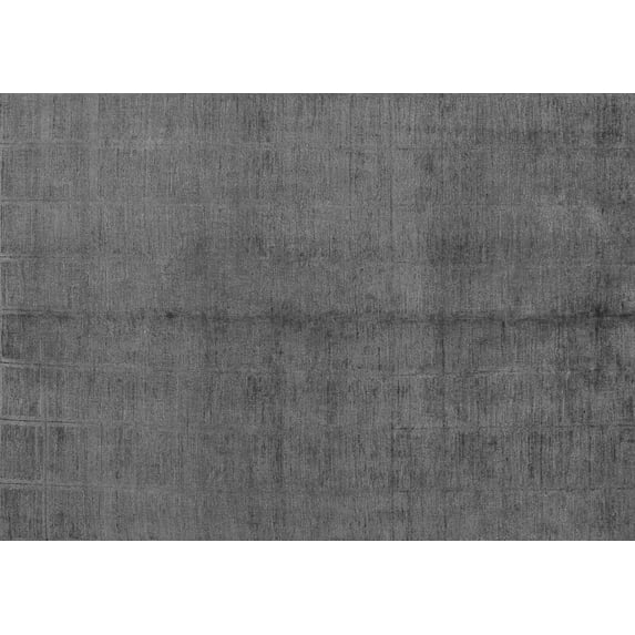 Ahgly Company Indoor Rectangle Abstract Gray Modern Area Rugs, 2' x 4'