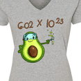 thumbnail image 4 of Inktastic Avogadro's Number with Avocado Chemist Women's V-Neck T-Shirt, 4 of 5