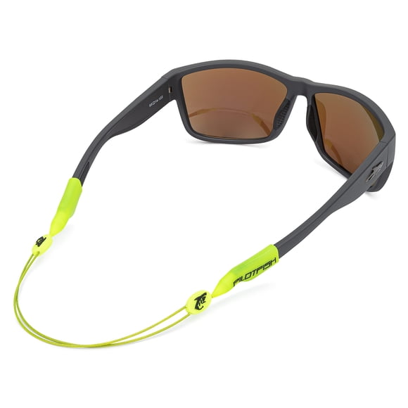 Correa para sujetar gafas Pilotfish, sin cola, de alta visibilidad, verde