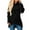 Black, variant on XFLWAM Women's Long Sleeve Hoodies Solid Color Asymmetric Hem Wrap Pullover Sweatshirt with Pocket Black XXL