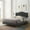 Charcoal, variant on Modway Juniper Channel Tufted Performance Velvet King Platform Bed - Dusty Rose