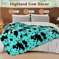 thumbnail image 5 of PMONPA Cow Heated Electric Blanket for Adult, Flannel & Sherpa Heating Blanket with 10 Heat Levels, 1/2/4/8 Hours Auto-Off, 51"x 61", Cow Print Mint Green, 5 of 10