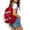 04 Red, variant on Corduroy Backpack Cute Daypack Purse, Y2k Purse Kawaii Bookbag Mori Kei Coquette Grunge Shoulder Bag Daypack