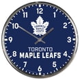 thumbnail image 1 of Horloge Ronde Style Mural Toronto Maple Leafs Chrome, 1 of 1