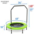 thumbnail image 3 of Pure Fitness 40-inch Exercise Trampoline with Handrail 9040MTH, 3 of 4