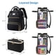 thumbnail image 4 of Mochila ETRONIK para portátil de 15,6 pulgadas para mujer con puerto USB, color negro, 4 of 7