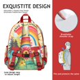 thumbnail image 4 of Abstraction Style Students Backpack Vintage Geometric Toddler Bookbag with Nordic and Boho Design, Lightweight and Water-Resistant, 4 of 6