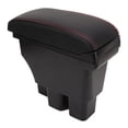 thumbnail image 4 of Car Armrest Console Storage Box, Car Center Console Armrest Box  Touch Black  Red Line  For Vehicle, 4 of 8