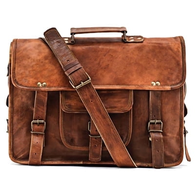 Leather Messenger Bag for Men/Women, Laptop/Office/Work/Travel, Handmade Leather Shoulder Bag For Multiple uses