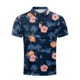 thumbnail image 4 of Men's Golf Shirt Casual Sports V Neck Ribbed Collar Short Sleeve Fashion Casual Solid Color Plain Spring & Summer Regular Fit 3XL, 4 of 5