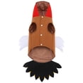 thumbnail image 4 of Dog Turkey Costume Pet Cosplay Hooded Outfit with Tail Medium Large Dogs Thanksgiving Halloween, 4 of 7