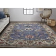 thumbnail image 3 of Feizy Beall Traditional Oriental, Blue/Red, 9'6" x 13'6" Area Rug Easy Care Fade Resistant Stain Resistant Rustic Floral & Botanical Floor Rug for Living room Bedroom, 3 of 7