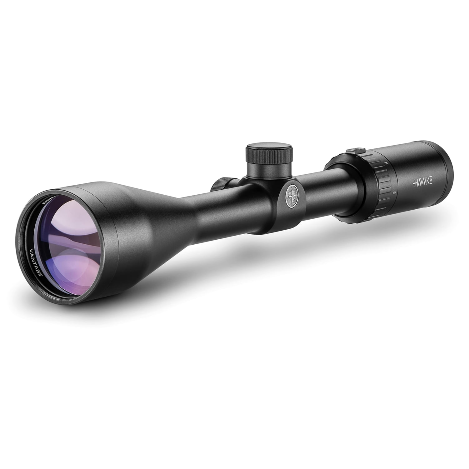 HAWKE Vantage 3-9x50 30/30 Reticle Riflescope with Match Mount 1in Medium Weaver Scope Rings (14130+22113)