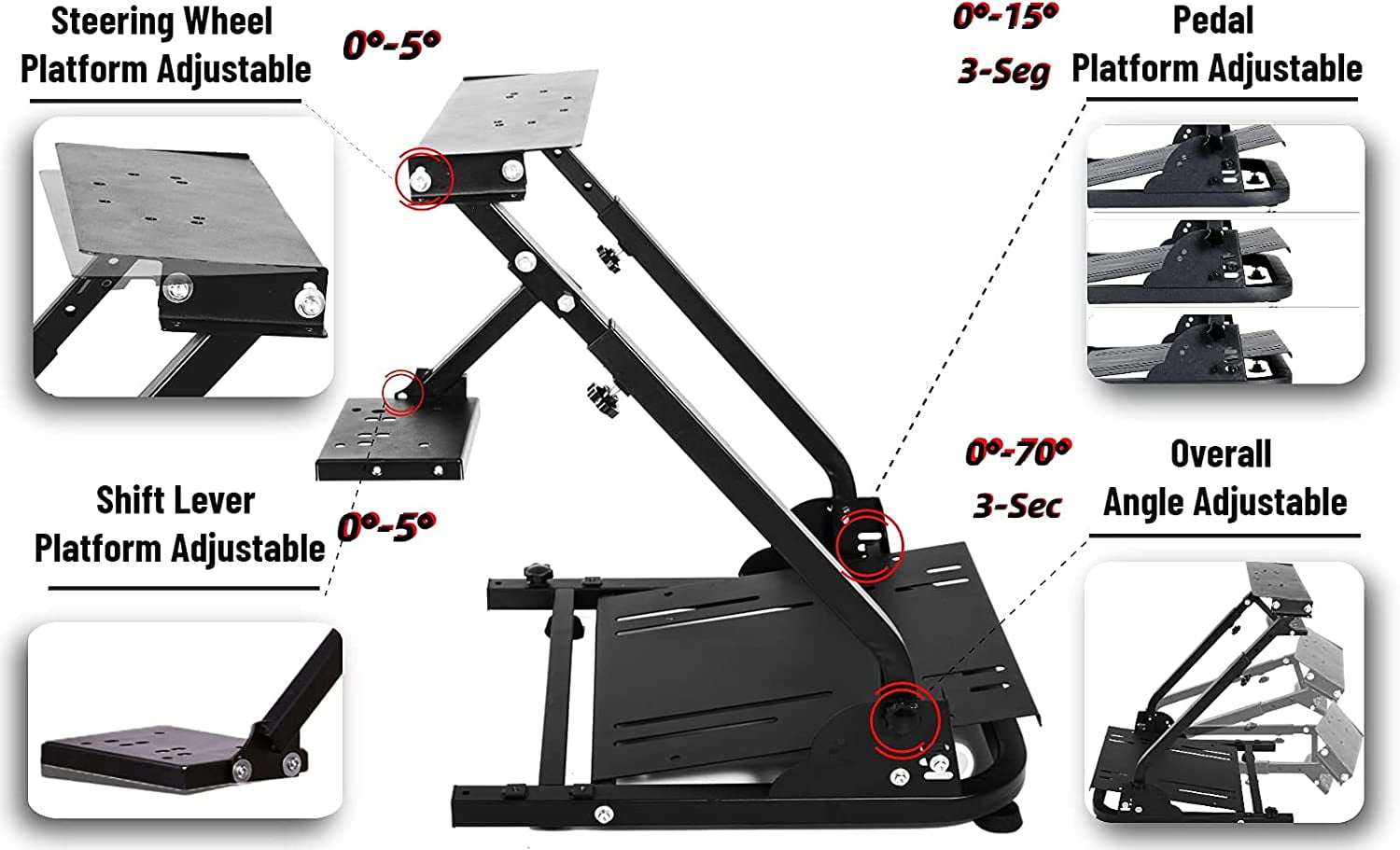 ZHZIRO Steering Wheel Stand 2.0 for Logitech G29/G920/G923