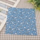 thumbnail image 4 of Tela de algodón para bricolaje, 7 piezas de algodón con flores azules, ropa de cama precortada, tela de algodón, rendimiento probado, 4 of 8