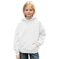 thumbnail image 6 of YDFCWXW Sparkly Angel Wing Pullover Hoodie for Girls Casual Oversized Hooded Sweatshirt Long Sleeve Tops (White, 8-9 Years), 6 of 8
