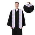 thumbnail image 4 of Hirioo Rainbow for 72" Graduation Shawl Stole Unisex Adults Graduation Sash Honor Graduation Stole for High School and College-Sharp Corner, 4 of 7