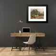 thumbnail image 4 of Carl Jutz 24x20 Black Modern Framed Museum Art Print Titled - Ducks on the Pond, 4 of 5