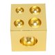 thumbnail image 3 of Bloque Dapping cuadrado, bloque abovedado de joyería de oro de acero inoxidable galvanizado de 50x50x50mm, 3 of 14