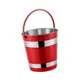 thumbnail image 5 of deevoka Portable Ice Bucket Ice Bucket Bucket Home Bar Accessories Stainless Steel red, 5 of 9