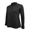 thumbnail image 3 of ACTIVE UNIFORMS Women's Ultra Soft Stretch Zip Up Scrub Jacket (Black, X-Small), 3 of 6