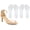 Clear, variant on 3/4 High Heel Cushion Inserts for Women, 2 Pairs Self-Adhesive Gel Shoe Inserts, Anti-Slip Comfort Heel Pads for High Heels, Sandal and Flats (Black, Small : Women's 5-8)