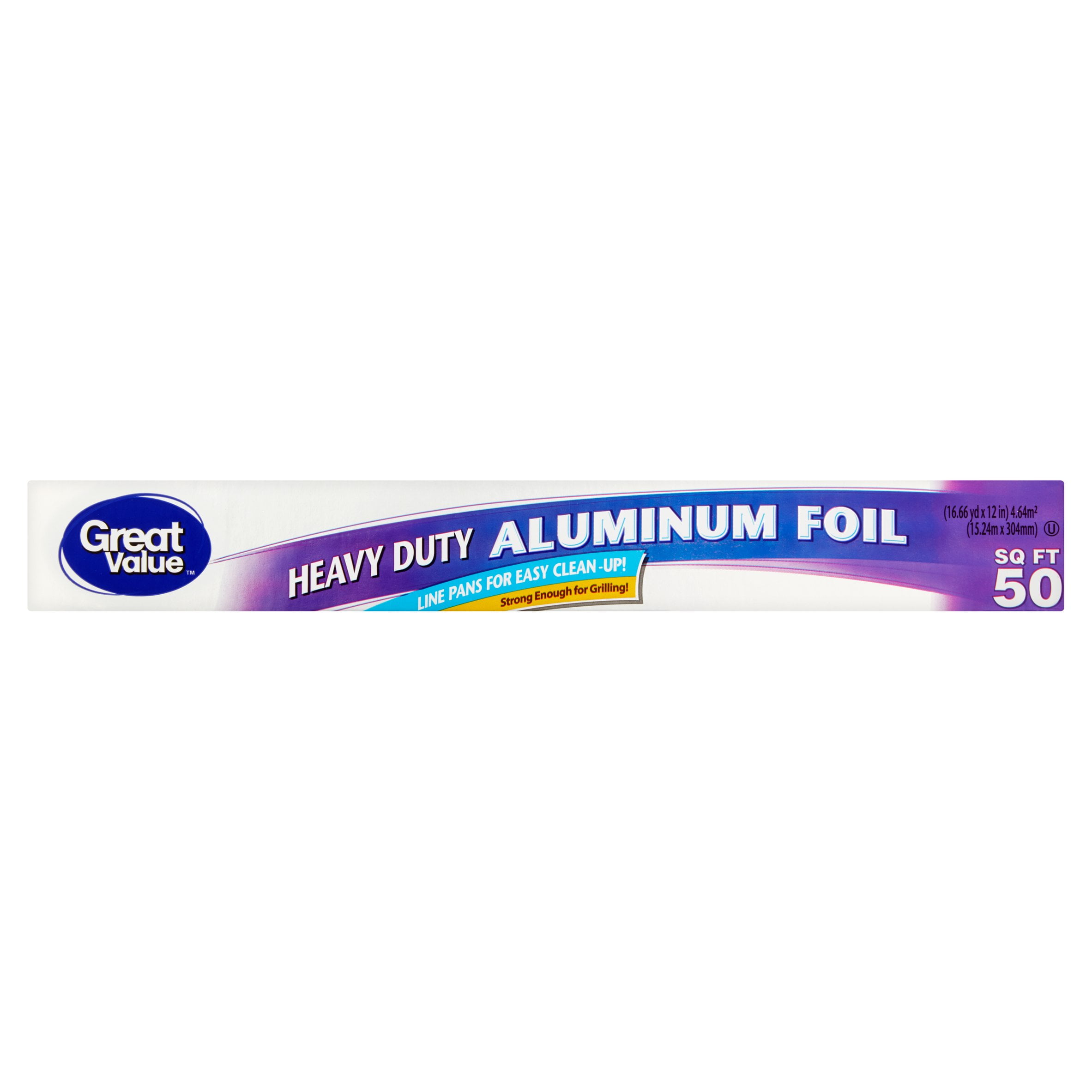 Great Value Heavy Duty Aluminum Foil, 50 sq ft - Walmart.com - Walmart.com