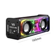 thumbnail image 2 of Altavoz estéreo inalámbrico transparente Mecha Luz colorida 1800mAh Suministros para fiestas, 2 of 8