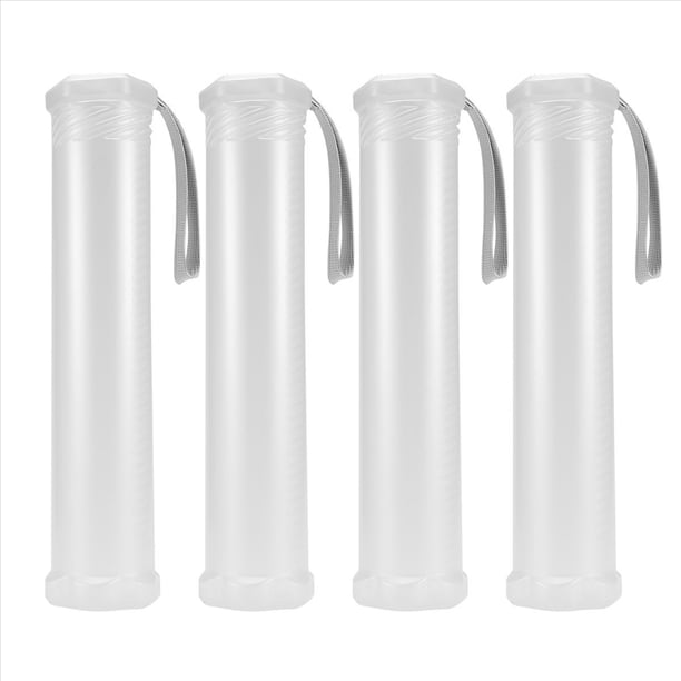 Paquete de 4 Estuches PláStico Extensibles para Pinceles, Tubo Portapinceles Transparente, Recipiente LáPices Almacenamiento