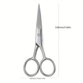 thumbnail image 6 of Stainless Steel Pointed Scissors for Trimming Beards And Hair, Suitable for Eyebrows, Nose Hair, Beards, And Ear Hair. Stainless Steel Eyebrow Scissors for Professional Grooming of Facial, 6 of 10