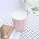 thumbnail image 5 of Taza de porcelana rosa con forma de calabaza, decoración de franjas doradas, taza de cerámica para café, latte, capuchino, té, regalo (401-500 ml), 5 of 6