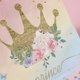 thumbnail image 2 of Bolsa de regalo romántica con flores rosas, bolsa de regalo con forma de castillo y corona, bolso de mano con flores, regalo, interior espacioso, uso versátil, 2 of 6