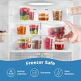 thumbnail image 4 of Fit Meal Prep 36 Pack 16 oz Deli Containers with Lids, Leakproof Quart Containers with Lids, Clear Plastic Food Storage Container with Lid, Microwave Freezer Safe Meal Prep Container, 4 of 7