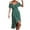 Green Womens Summer Dress, variant on USSUMA Sun Dresses Women Summer Casual Short Sleeve Bohemian Ruffle Wrap Flowy Swing Midi Sundresses for Women Floral Print Plus Size Dress for Women V Neck Graduation Dress