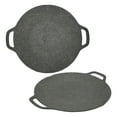 thumbnail image 3 of Sartén para Barbacoa Coraana, Plancha Redonda de aluminio Fundido Con Revestimiento Antiadherente de 6 Capas Con ASas Cómodas Para Cocinar en Interiors Y Exteriores, Color Negro, 3 of 7