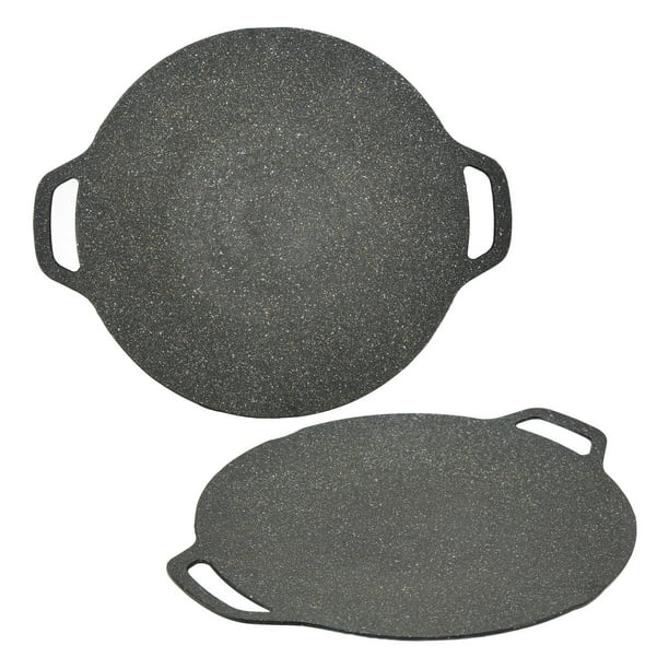 Parrilla Coreana Con Revestimiento Antiadherente, Plancha Para Barbacoa Para Cocinar En Interiores Y Exteriores, Color Negro
