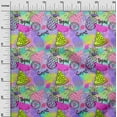 thumbnail image 3 of oneOone Silk Tabby Lime Green Fabric Tropical Fruits Sewing Fabric By The Yard Printed Diy Clothing Sewing Supplies 42 Inch Wide, 3 of 4