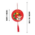 thumbnail image 2 of Fiudx Adorno Navideño No Tejido, Diseño de Papá Noel, Muñeco de Nieve, Reno y Árbol, Proyecto de Manualidades, Divertida Actividad Navideña, Material Suave y Seguro, Ligero y Portátil, Tamaño 19 X 46, 2 of 5