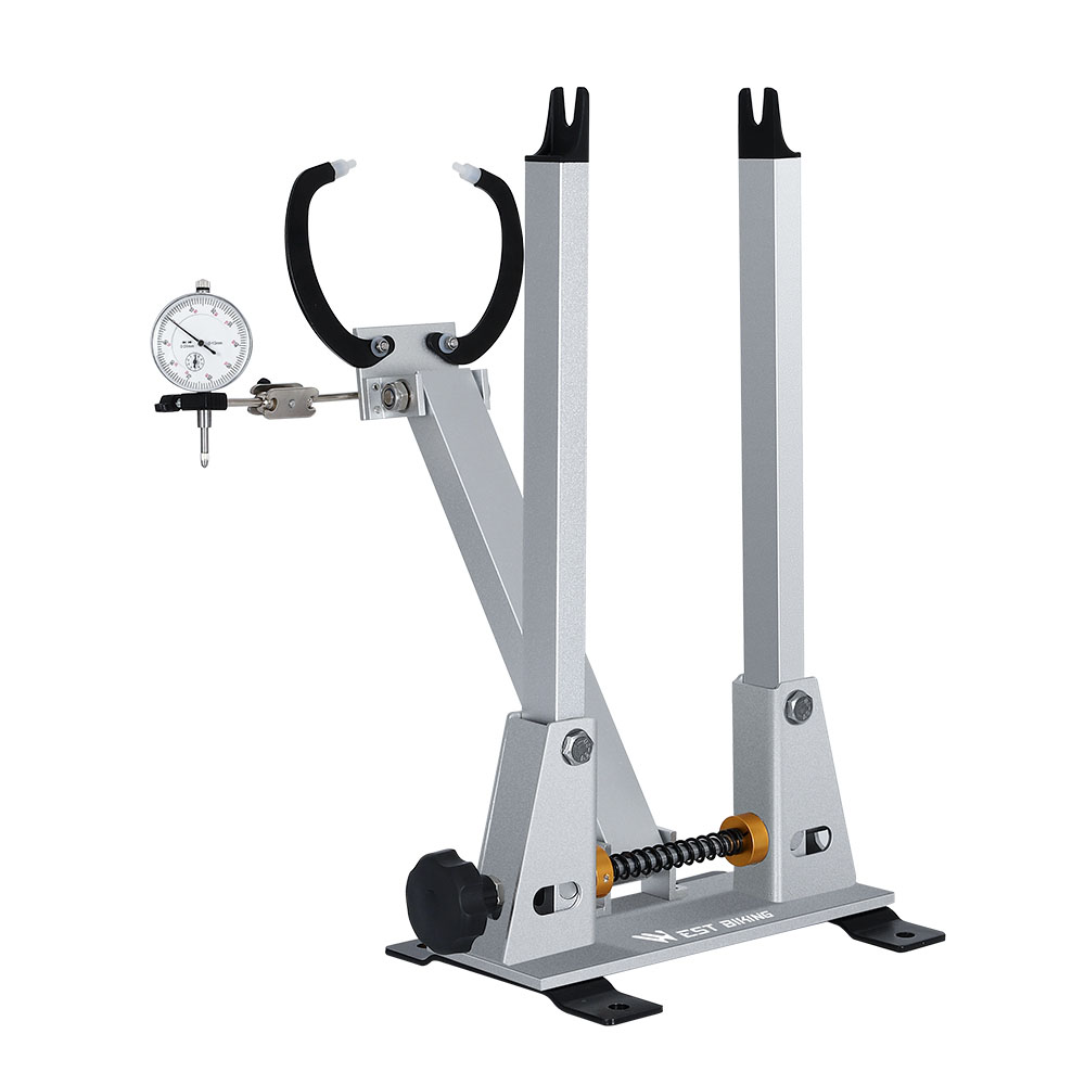 Support De Centrage De Roue De Vélo Avec Indicateur à Cadran - Outil De Réparation Professionnel - Nylon Et Métal