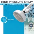 thumbnail image 5 of Evolve 1-Spray ShowerStart Express Tub-Shower Efficiency System Pattern 1.25 GPM Wall Mount Fixed Shower Head - Chrome, 5 of 8