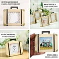 thumbnail image 4 of Efavormart 4 Pack | Mini 3" Suitcase Resin Picture Frame Party Favors, Wedding Vintage Travel Place Card Holders, 4 of 5