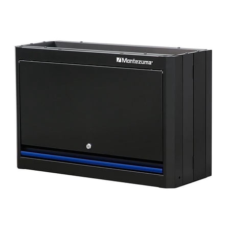 UPC: 0067472221319 | Montezuma Steel Garage Tool Storage System 30.5 x 12  Locking Single Door Wall Cabinet  Black