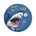 thumbnail image 2 of Gaeub Great White Shark 14-17in Tire Cover, Spare Tire Cover, for Camper Caravan, Trailer, Car, Truck, SUV, Jeep - 15 inch, 2 of 9