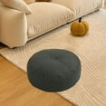 thumbnail image 2 of Almohada de suelo redonda, cojín de suelo, cojín de meditación pequeño, almohada de suelo de meditación para silla, sofá, yoga, interior y exterior Gris oscuro, 2 of 8