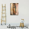 thumbnail image 4 of Our Lady of Guadalupe Canvas Poster Holiday Gift HD Picture Modern Aesthetics Mural Wall Art Decoration (Framed,16×24inch), 4 of 5