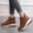 Brown, variant on Womens Winter Warm Ankle Boots Plush Lined Wedge Heel Snow Booties Side Zipper Thick Sole Casual Shoes Botas de Invierno Mujer