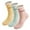 3Pairs- Green Pink Yellow, variant on Gustave 3 Pairs Thermal Wool Socks for Women Thick Soft Winter Warm Fuzzy Crew Socks Casual Boot Socks for Cold Weather