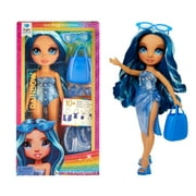 Rainbow High Swim & Style Skyler, Blue 11 Doll, Removable Swimsuit, Wrap, Sandals, Fun Play Accessories. Kids Toy Gift Ages 4-12